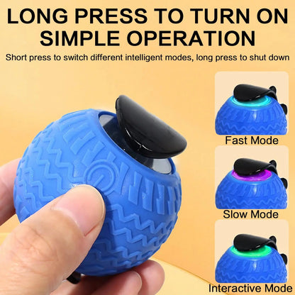Rechargeable Interactive Cat Toy Ball - Durable Teaser for Play and Exercise, Available in Single or Double Pack, Ideal Indoor Accessory for Cats