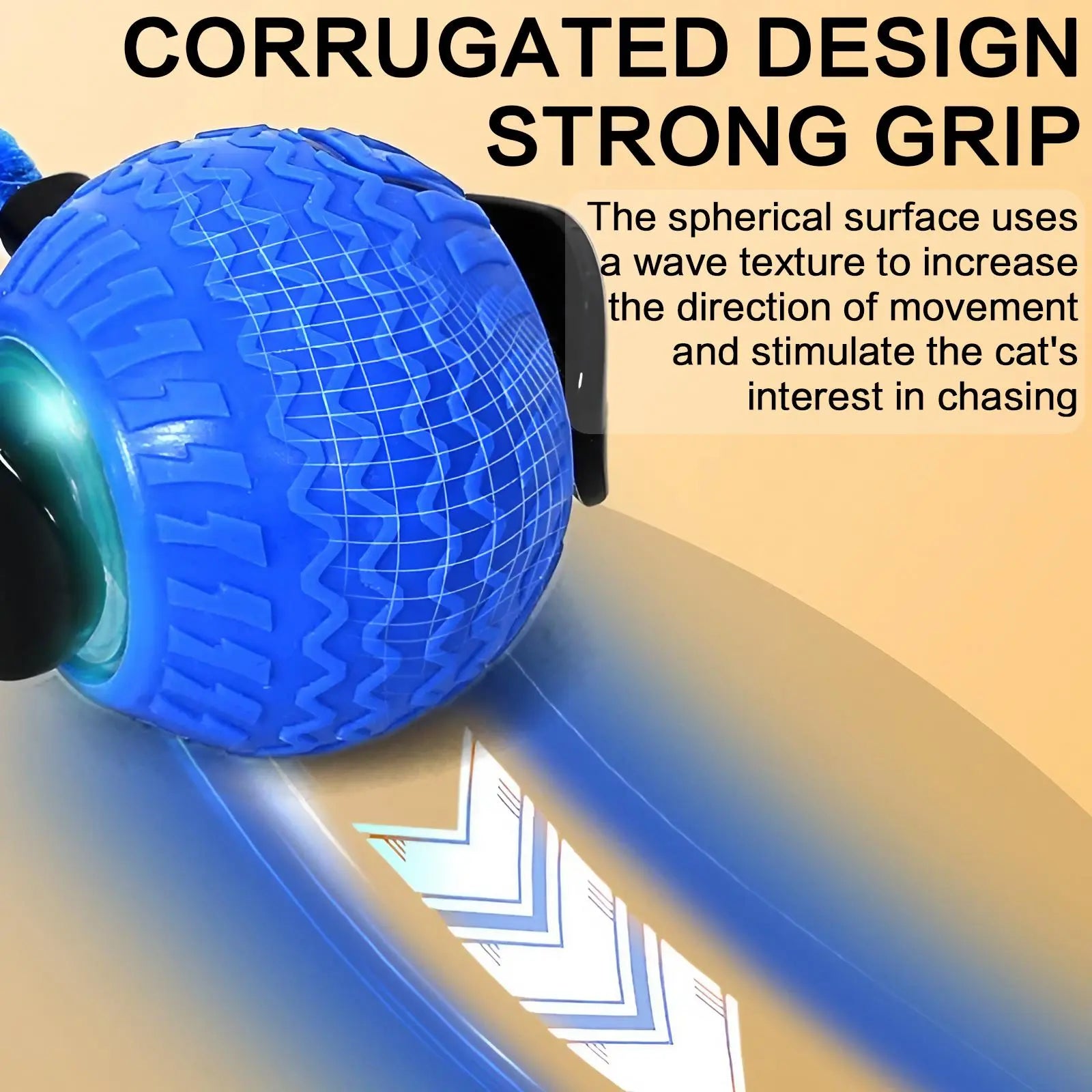 Rechargeable Interactive Cat Toy Ball - Durable Teaser for Play and Exercise, Available in Single or Double Pack, Ideal Indoor Accessory for Cats