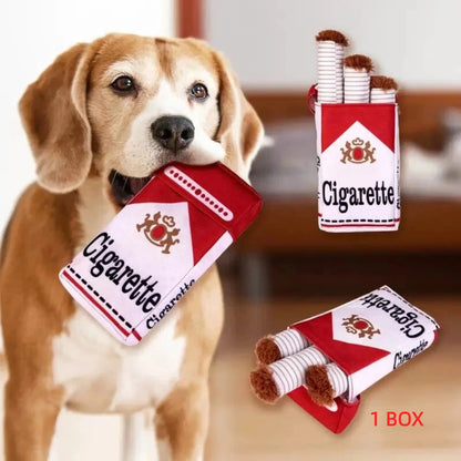 Premium Pet Sound and Scent Toy Cigar Box with 3 Interactive Sound Toys, Versatile Play Options, and Concealed Treats – Perfect for Active Dogs