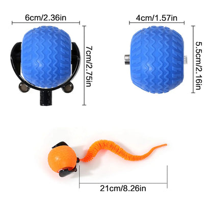 Rechargeable Interactive Cat Toy Ball - Durable Teaser for Play and Exercise, Available in Single or Double Pack, Ideal Indoor Accessory for Cats