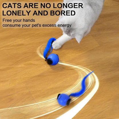 Rechargeable Interactive Cat Toy Ball - Durable Teaser for Play and Exercise, Available in Single or Double Pack, Ideal Indoor Accessory for Cats
