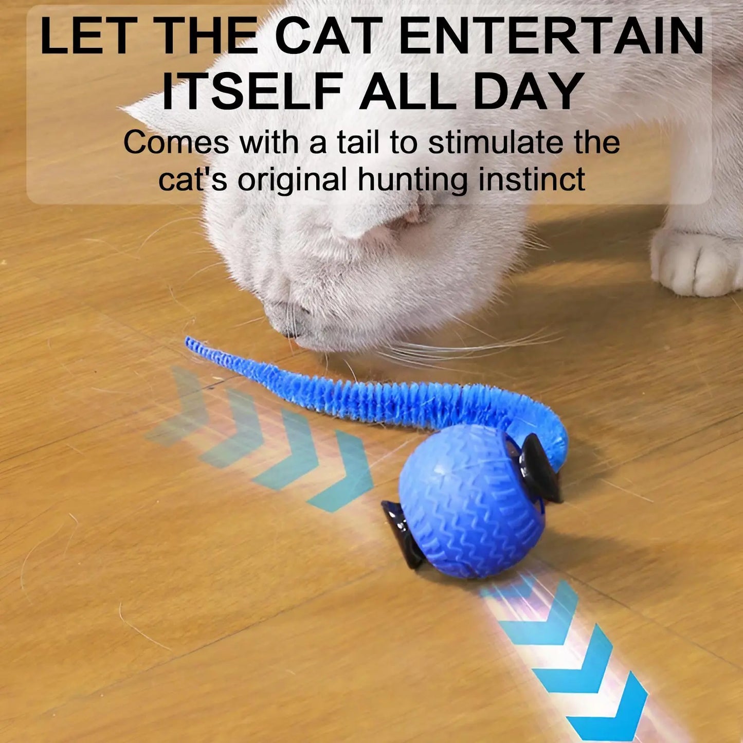 Rechargeable Interactive Cat Toy Ball - Durable Teaser for Play and Exercise, Available in Single or Double Pack, Ideal Indoor Accessory for Cats